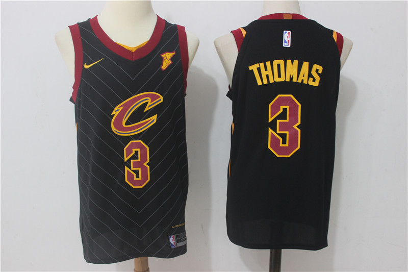 Men Cleveland Cavaliers #3 Thomas Black New Nike Season NBA Jerseys->boston celtics->NBA Jersey